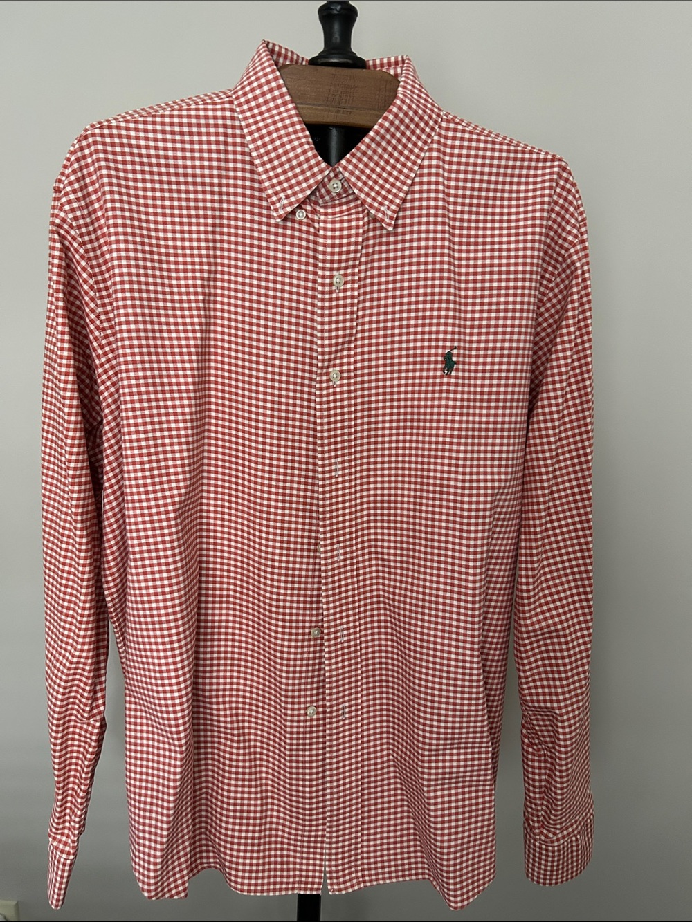 Polo by Ralph Lauren Orange Gingham Button-Down Shirt